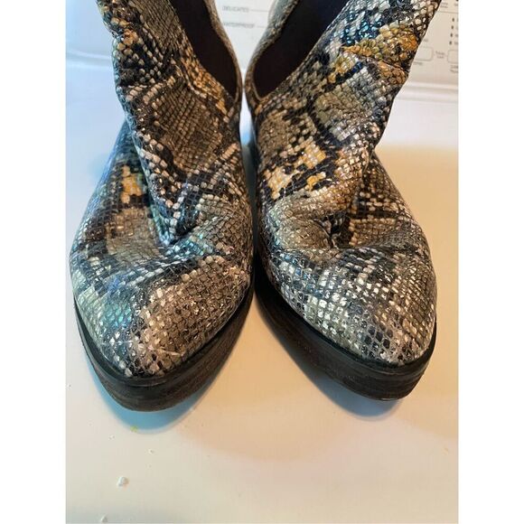 Jeffrey Campbell Snakeskin Leather Boots - Picture 2 of 5